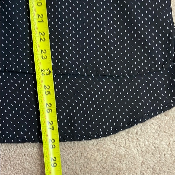 Philosophy Black Sleeveless Polkadot Tie Front Blouse - Picture 4 of 5